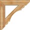 Ekena Millwork Olympic Slat Rough Sawn Bracket w/ Offset Brace, Western Red Cedar, 8"W x 36"D x 36"H BKT0806X36X36OLY06RWR - alternate 4